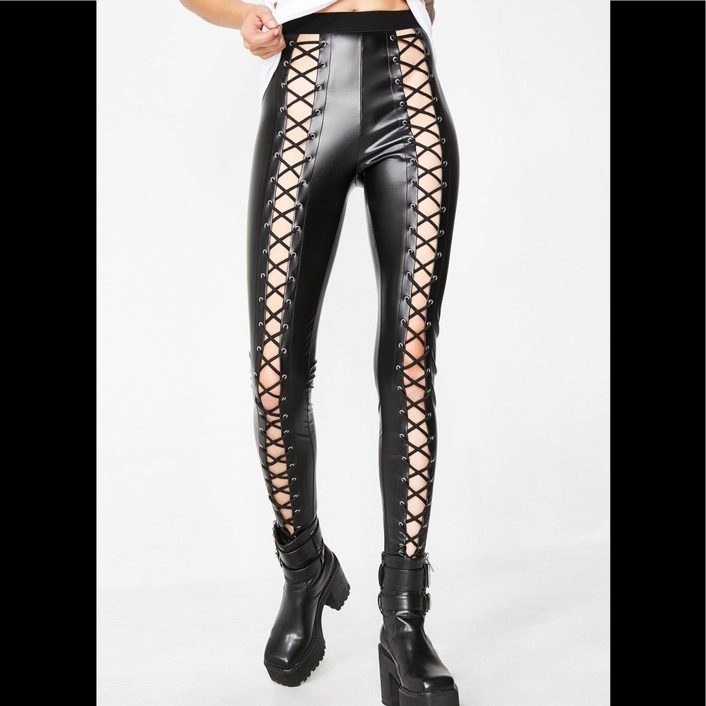 Dolls Kill Current Mood Nancy Corset Leggings